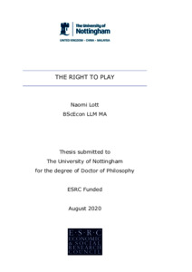 phd thesis submission university of nottingham